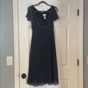 Polka dot A-line dress